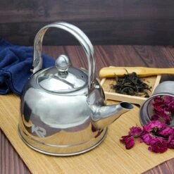 Robuuste Kwaliteit Theepot RVS - 1.1Liter Theepot - Anti Lek Mond - RVS Theepot - 6 Koppen Thee - Keizer RVS -Skimask 1200x1200 2585