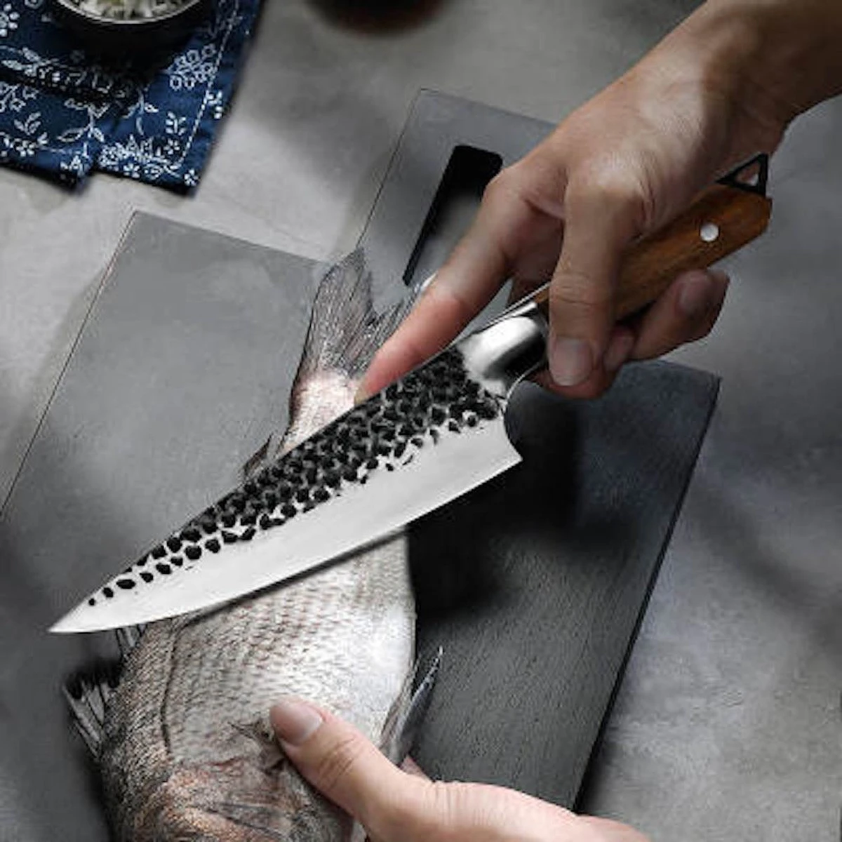 Koks Mes - Slagersmes - Handmade - Chef Knife - BBQ - Mes - Mannen - Koken - Carbon Staal - Stoer - Handgemaakt - Koksmes - CADEAU TIP! 11 Koks Mes - Slagersmes - Handmade - Chef Knife - BBQ - Mes - Mannen - Koken - Carbon Staal - Stoer - Handgemaakt - Koksmes - CADEAU TIP! - Afbeelding 9