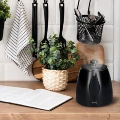 Vaja® Camille Theepot Zwart Met Filter - 1 Liter - RVS - Dubbelwanding -Skimask 1200x1200 2623