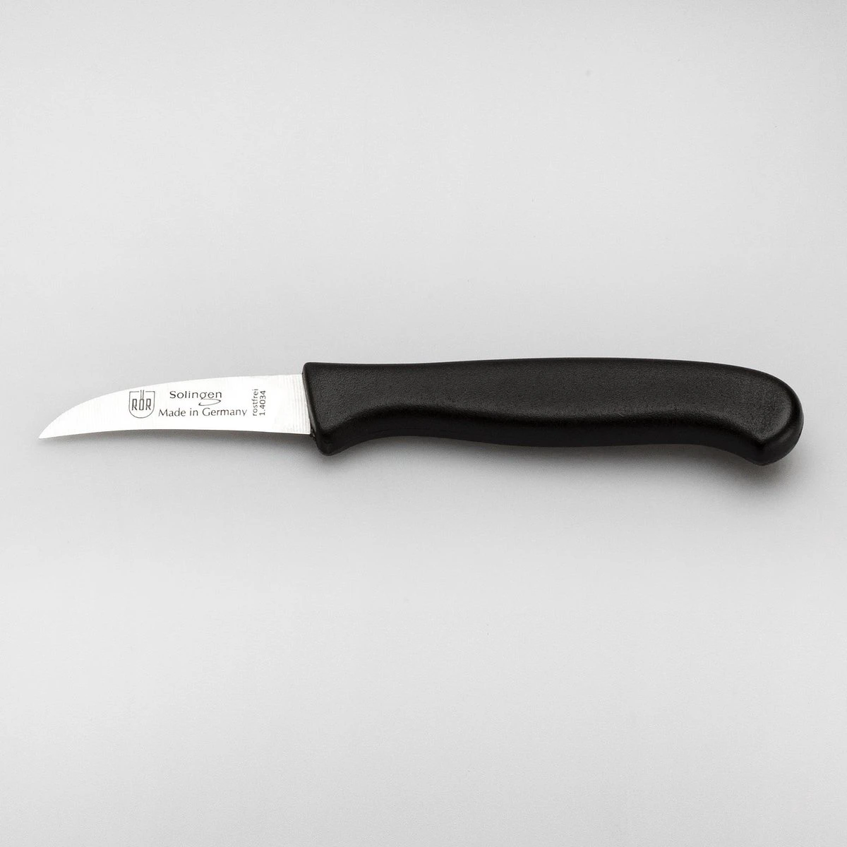 RÖR Solingen Schilmesje Krom / Gebogen - Kunststof Handvat - RVS Lemmet - Zwart 7 RÖR Solingen Schilmesje Krom / Gebogen - Kunststof Handvat - RVS Lemmet - Zwart - Afbeelding 5