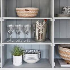 Riviera Maison Serveerschaal Keramiek, Ronde Kom Voor Salades, Fruit, Snacks - First Catch Bowl - Blauw - Keramiek - Maat M -Skimask 1200x1200 2650