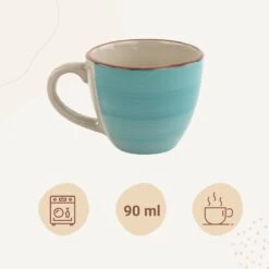 Orange85 Espresso Kopjes - Koffie - Set Van 6 - Meerdere Kleuren - 100 Ml - Aardewerk - Glazen - Met Oor - Koffiekopjes -Skimask 1200x1200 2656