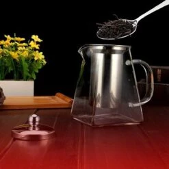 Procidi® Glazen Theepot Met Filter - Theekan Met Infuser - Dubbelwandig Borosilicaat Glas - Thee Thermoskan - Koffiekan 950 ML - Teapot -Skimask 1200x1200 2664