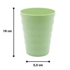 Luxe Herbruikbare Drinkbekers Van In Round – 5 Stuks – Groen – Plastic / Kunststof – Drinkbeker Voor Volwassenen En Kinderen – Alternatief Voor Wegwerp Bekers – Drink Beker – Limonadeglazen Sapglazen – Camping Servies – Onbreekbare Glazen – Beerpong -Skimask 1200x1200 2740