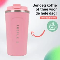 Triple J® Koffiebeker To Go - Thermosbeker - BPA & Lekvrij - 510ml - Roze 13 Triple J® Koffiebeker To Go - Thermosbeker - BPA & Lekvrij - 510ml - Roze -Skimask 1200x1200 2758