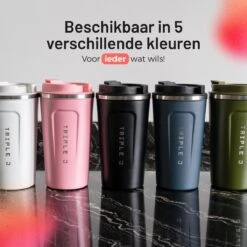 Triple J® Koffiebeker To Go - Thermosbeker - BPA & Lekvrij - 510ml - Roze 18 Triple J® Koffiebeker To Go - Thermosbeker - BPA & Lekvrij - 510ml - Roze -Skimask 1200x1200 2763