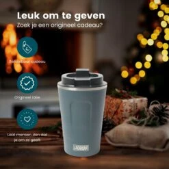 LaCardia Koffiebeker To Go Premium Blauw – Thermosbeker – Theebeker – 380ML – Herbruikbaar 16 LaCardia Koffiebeker To Go Premium Blauw – Thermosbeker – Theebeker – 380ML – Herbruikbaar -Skimask 1200x1200 2824