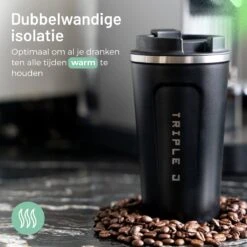Triple J® Koffiebeker To Go - Thermosbeker - BPA & Lekvrij - 510ml - Zwart 18 Triple J® Koffiebeker To Go - Thermosbeker - BPA & Lekvrij - 510ml - Zwart -Skimask 1200x1200 2865