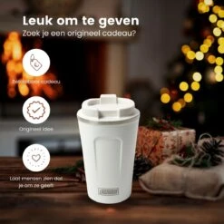 LaCardia Koffiebeker To Go Premium Wit – Thermosbeker – Theebeker – 380ML – Herbruikbaar 21 LaCardia Koffiebeker To Go Premium Wit – Thermosbeker – Theebeker – 380ML – Herbruikbaar -Skimask 1200x1200 2902