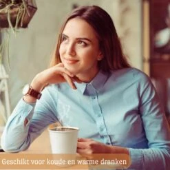 Drinkbeker Wit - Koffiebeker - Kartonnen Beker - 265ml - 100 Stuks - Wegwerpbeker - Papieren Beker - To-Go -Skimask 1200x1200 2953