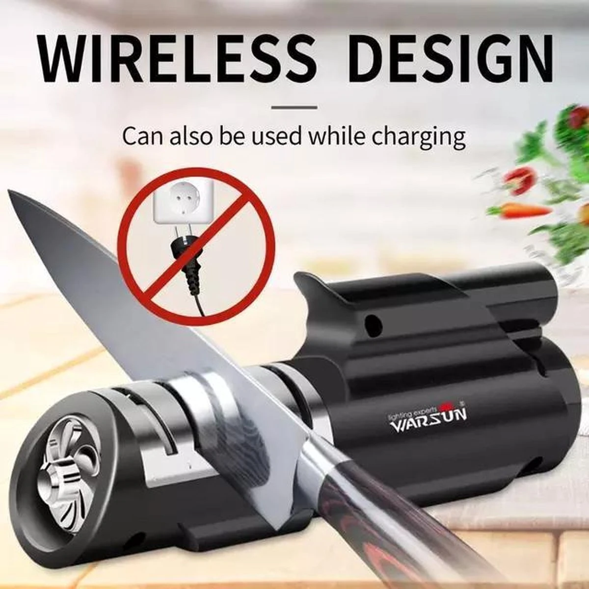 RPD Messenslijper - Messenslijper Elektrisch - Draadloze Messenslijper - Roest Vrij Staal - Professionele Messenslijper - Anti Slip 4 RPD Messenslijper - Messenslijper Elektrisch - Draadloze Messenslijper - Roest Vrij Staal - Professionele Messenslijper - Anti Slip - Afbeelding 2