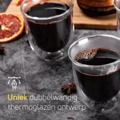 Dubbelwandige ESPRESSO Glazen Van Borosilicaat - Warme En Koude Dranken Kopjes - 70 ML - Set Van 6 19 Dubbelwandige ESPRESSO Glazen Van Borosilicaat - Warme En Koude Dranken Kopjes - 70 ML - Set Van 6 -Skimask 1200x1200 3094