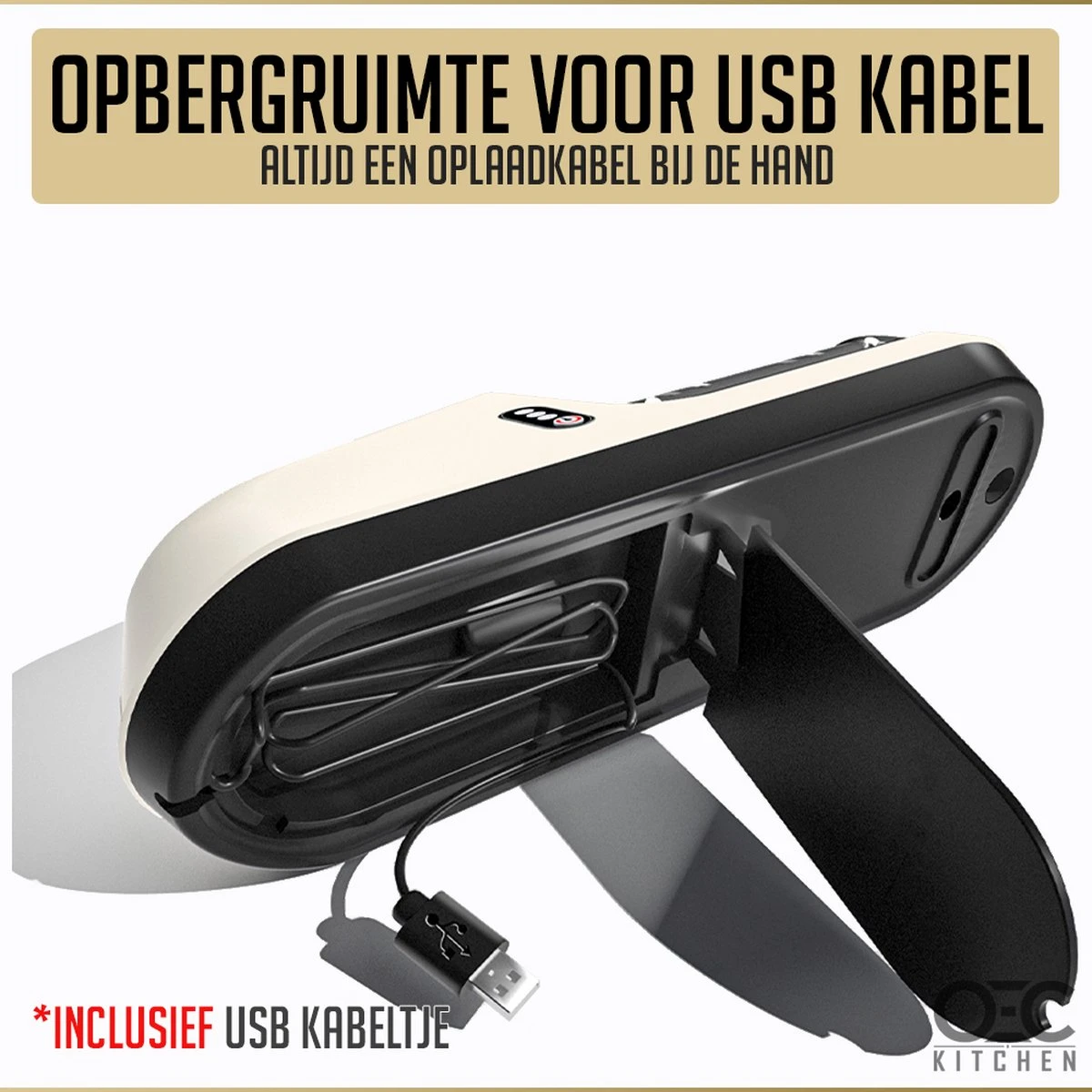 OEC Kitchen Elektrische Messenslijper B201 - Slijper Met 3 Snelheidsstanden - 2 Fasen - Anti Slip – Wit 6 OEC Kitchen Elektrische Messenslijper B201 - Slijper Met 3 Snelheidsstanden - 2 Fasen - Anti Slip – Wit - Afbeelding 4