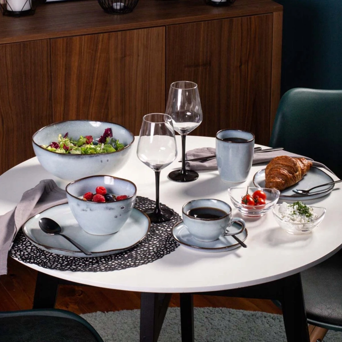 Koffiekopjes - Cappuccino Kop - Theemok - Koffiebeker - Blauw - 320ml - Set Van 6 4 Koffiekopjes - Cappuccino Kop - Theemok - Koffiebeker - Blauw - 320ml - Set Van 6 - Afbeelding 2