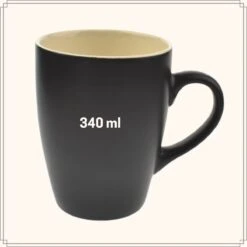 OTIX Koffiekopjes - Met Oor - Set Van 6 - Theekoppen - 340ml - Zwart - Keramiek -Skimask 1200x1200 3162