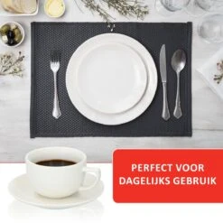 Alpina Tafelservies - Serviesset 40-delig - 8 Persoons - Vaatwasserbestendig - Geschikt Voor Magnetron - Wit -Skimask 1200x1200 3239