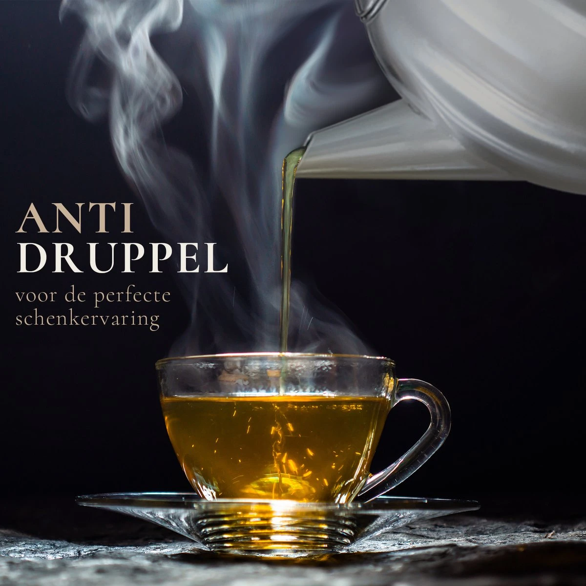 T&C Theepot Met Filter En Dubbelwandig - 1,2L - Matte Grijs 4 T&C Theepot Met Filter En Dubbelwandig - 1,2L - Matte Grijs - Afbeelding 2