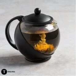 Tolussa Premium Theepot Glas Met Filter - 1.25L - Zwart - Isolerend - Lekt Niet -Skimask 1200x1200 3345