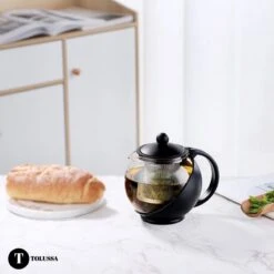 Tolussa Premium Theepot Glas Met Filter - 1.25L - Zwart - Isolerend - Lekt Niet -Skimask 1200x1200 3347