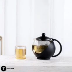 Tolussa Premium Theepot Glas Met Filter - 1.25L - Zwart - Isolerend - Lekt Niet -Skimask 1200x1200 3348