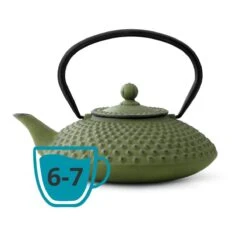Bredemeijer - Theepot Xilin 1,25L Gietijzer Groen -Skimask 1200x1200 3362