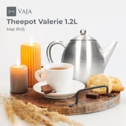Vaja Valerie - Theepot Met Filter - Dubbelwandig - RVS - 1.2L 26 Vaja Valerie - Theepot Met Filter - Dubbelwandig - RVS - 1.2L -Skimask 1200x1200 3369