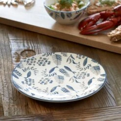 Riviera Maison Bord, Dinerbord, Servies, Tafeldecoratie Voor Eetkamer, Keuken - First Catch Dinner Plate - Blauw - Keramiek - 1 Stuk -Skimask 1200x1200 3458