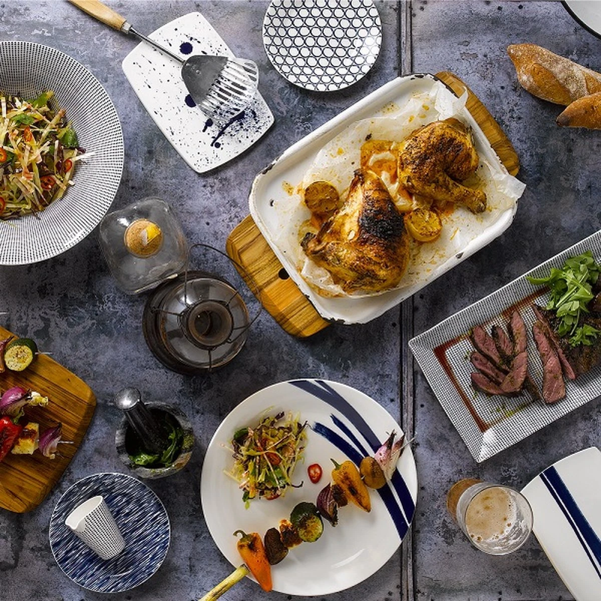 Royal Doulton Pacific - Pastaborden / Bordenset - Porselein - Wit / Blauw - ⌀ 22 Cm - 6 Stuks 5 Royal Doulton Pacific - Pastaborden / Bordenset - Porselein - Wit / Blauw - ⌀ 22 Cm - 6 Stuks - Afbeelding 3