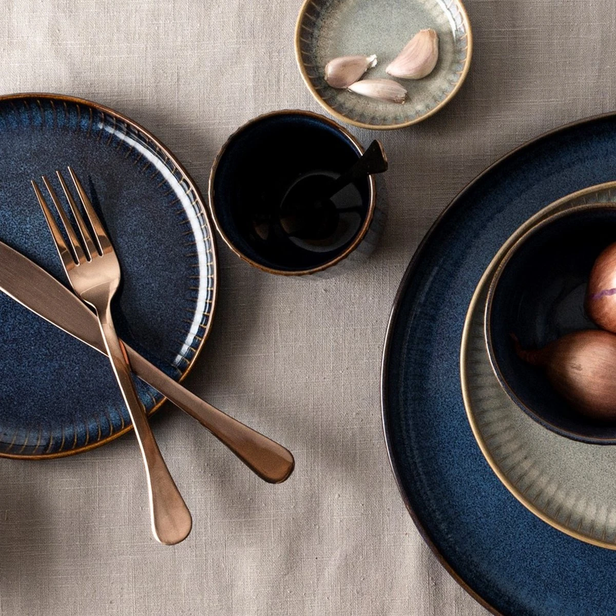 Dutch Rose Sapphire - Dutch Rose Sapphire Bord 28 Blauw 5 Dutch Rose Sapphire - Dutch Rose Sapphire Bord 28 Blauw - Afbeelding 3