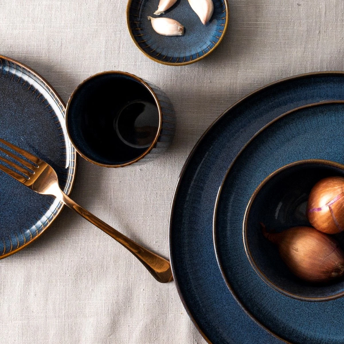 Dutch Rose Sapphire - Dutch Rose Sapphire Bord 28 Blauw 6 Dutch Rose Sapphire - Dutch Rose Sapphire Bord 28 Blauw - Afbeelding 4