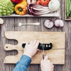 HGMD® Luxe Messenslijper - 3 Standen - Zwart - Antislip - Scharenslijper - Messen Slijper - Knife Sharpener -Skimask 1200x1200 351