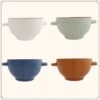 OTIX Soepkommen - Met Oor - Set Van 4 - Verschillende Kleuren - Aardewerk - 680 Ml -Skimask 1200x1200 3556