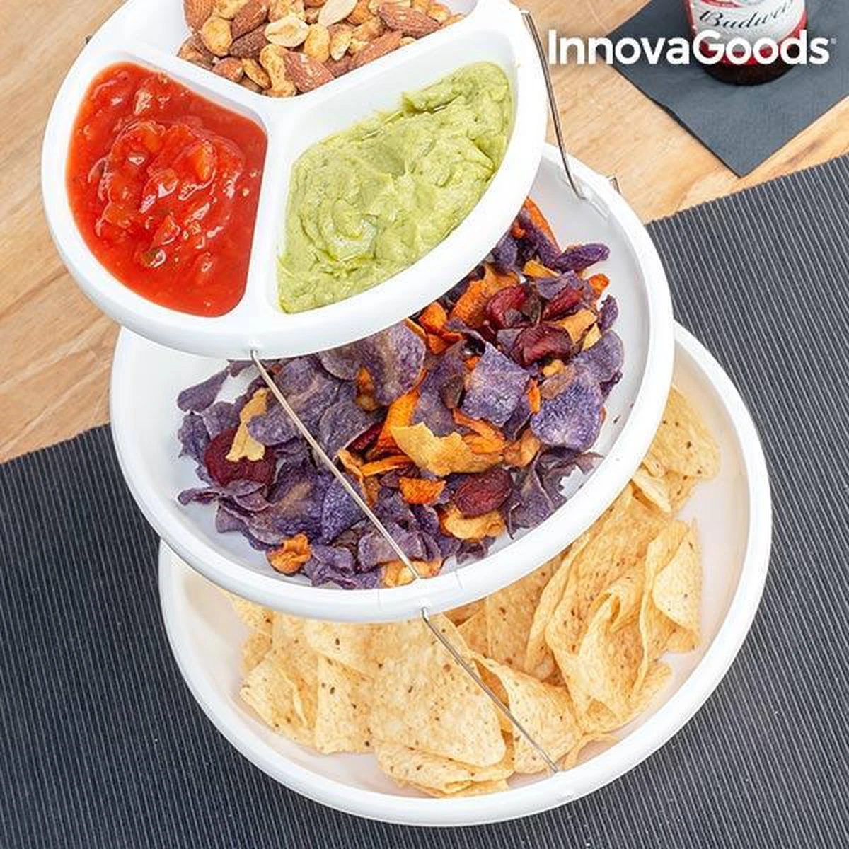 InnovaGoods Draaibare Opvouwbare Kommenset 8 InnovaGoods Draaibare Opvouwbare Kommenset - Afbeelding 6