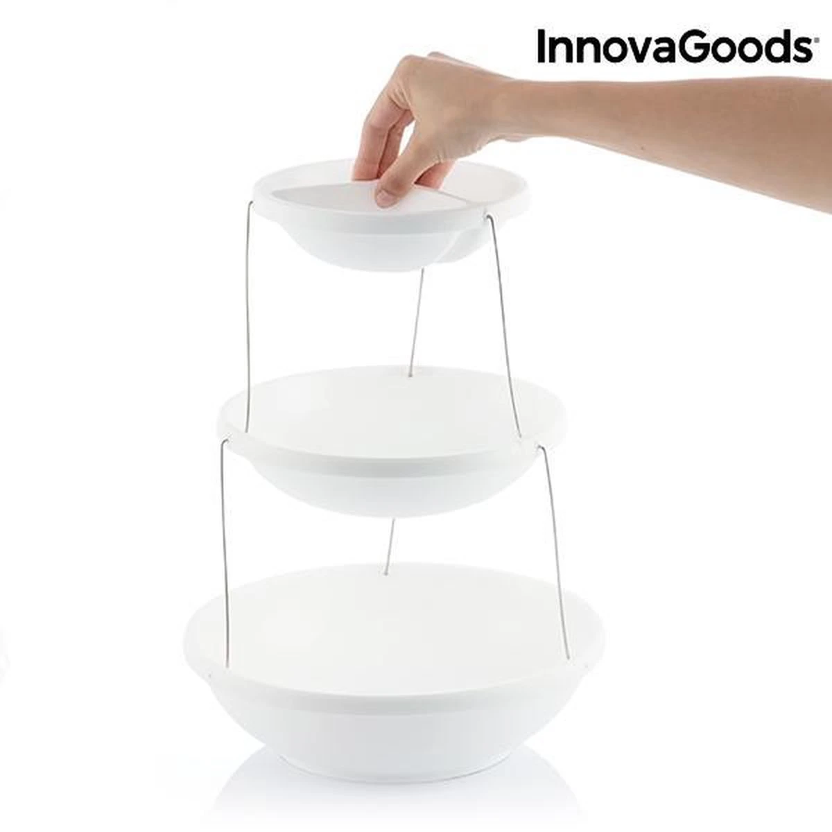 InnovaGoods Draaibare Opvouwbare Kommenset 9 InnovaGoods Draaibare Opvouwbare Kommenset - Afbeelding 7