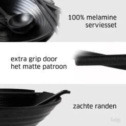 Gadgy Noodle Kom Set - 2 Kommen, 2 Paar Eetstokjes En 2 Lepels - Noodle Bowl - Japans Servies -Skimask 1200x1200 3572