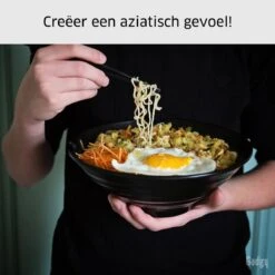 Gadgy Noodle Kom Set - 2 Kommen, 2 Paar Eetstokjes En 2 Lepels - Noodle Bowl - Japans Servies -Skimask 1200x1200 3575