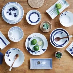 Royal Doulton Pacific - Schaaltjes Voor Snacks - Kommen - Porselein - Wit / Blauw - ⌀ 11 Cm - 6 Stuks -Skimask 1200x1200 3598