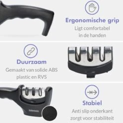 Dykemann Messenslijper - Doortrekslijper - 3 Verschillende Slijpkoppen - Antislip Voet - RVS - Met Anti-snij Handschoen & E-Book -Skimask 1200x1200 362