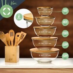 Klarstein Glazen Serveerschaal Met Bamboe Deksel - Afwasmachinebestendig - Veelzijdig Inzetbaar 14 Klarstein Glazen Serveerschaal Met Bamboe Deksel - Afwasmachinebestendig - Veelzijdig Inzetbaar -Skimask 1200x1200 3674