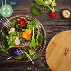 Klarstein Glazen Serveerschaal Met Bamboe Deksel - Afwasmachinebestendig - Veelzijdig Inzetbaar 16 Klarstein Glazen Serveerschaal Met Bamboe Deksel - Afwasmachinebestendig - Veelzijdig Inzetbaar -Skimask 1200x1200 3675