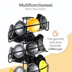 Goliving Eierrek - Eierhouder - Eiermand - Eieren Bewaren - Draaibaar - Ruimtebesparend - RVS - Zwart -Skimask 1200x1200 3680