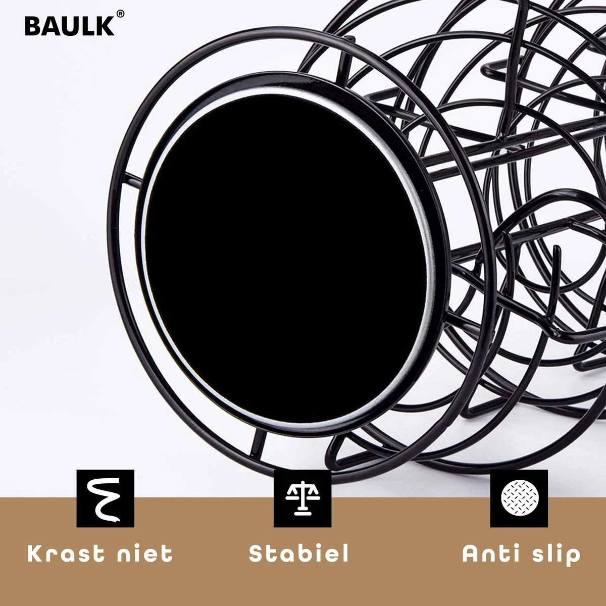 Eiermand – Eierrek – Eierhouder – Eieren – 360° - Zwart - Pasen - 39 Eieren - BAULK® 5 Eiermand – Eierrek – Eierhouder – Eieren – 360° - Zwart - Pasen - 39 Eieren - BAULK® - Afbeelding 3