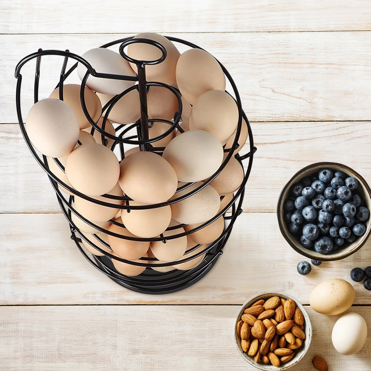 Eiermand – Eierrek – Eierhouder – Eieren – Zwart - Pasen - Tot 40 Eieren - 360° - BAULK® 8 Eiermand – Eierrek – Eierhouder – Eieren – Zwart - Pasen - Tot 40 Eieren - 360° - BAULK® - Afbeelding 6