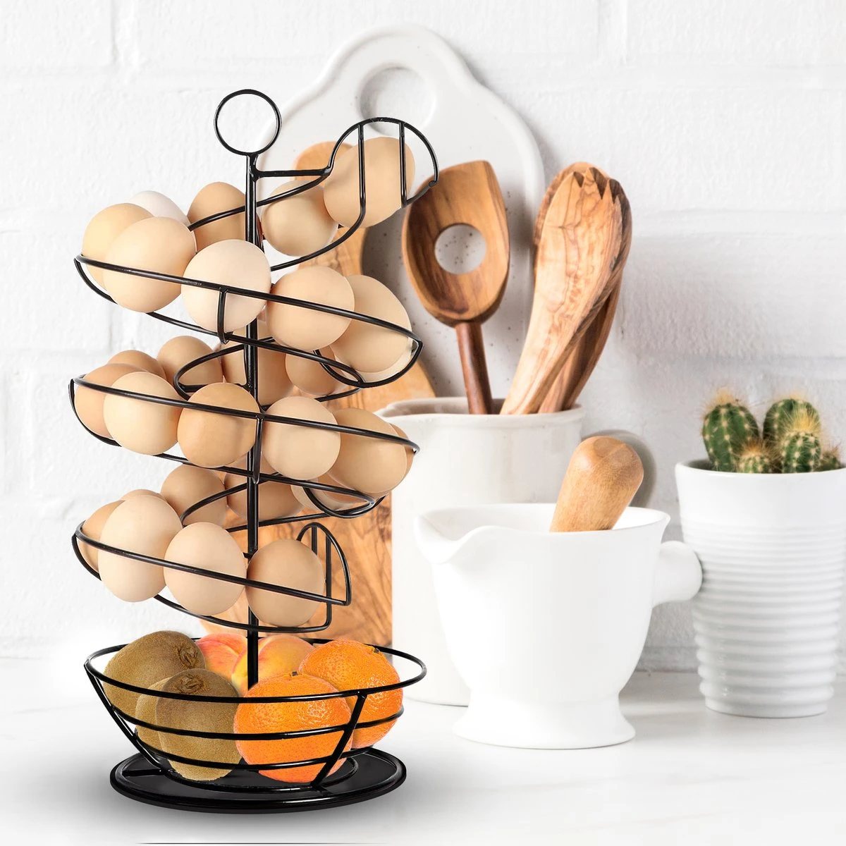 Eiermand – Eierrek – Eierhouder – Eieren – Zwart - Pasen - Tot 40 Eieren - 360° - BAULK® 12 Eiermand – Eierrek – Eierhouder – Eieren – Zwart - Pasen - Tot 40 Eieren - 360° - BAULK® - Afbeelding 10