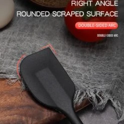 Siliconen Spatel - Hittebestendig - Vaatwasserbestendig - BPA Vrij - Kookgerei - Pannenlikker - 21 Cm - Zwart -Skimask 1200x1200 3749