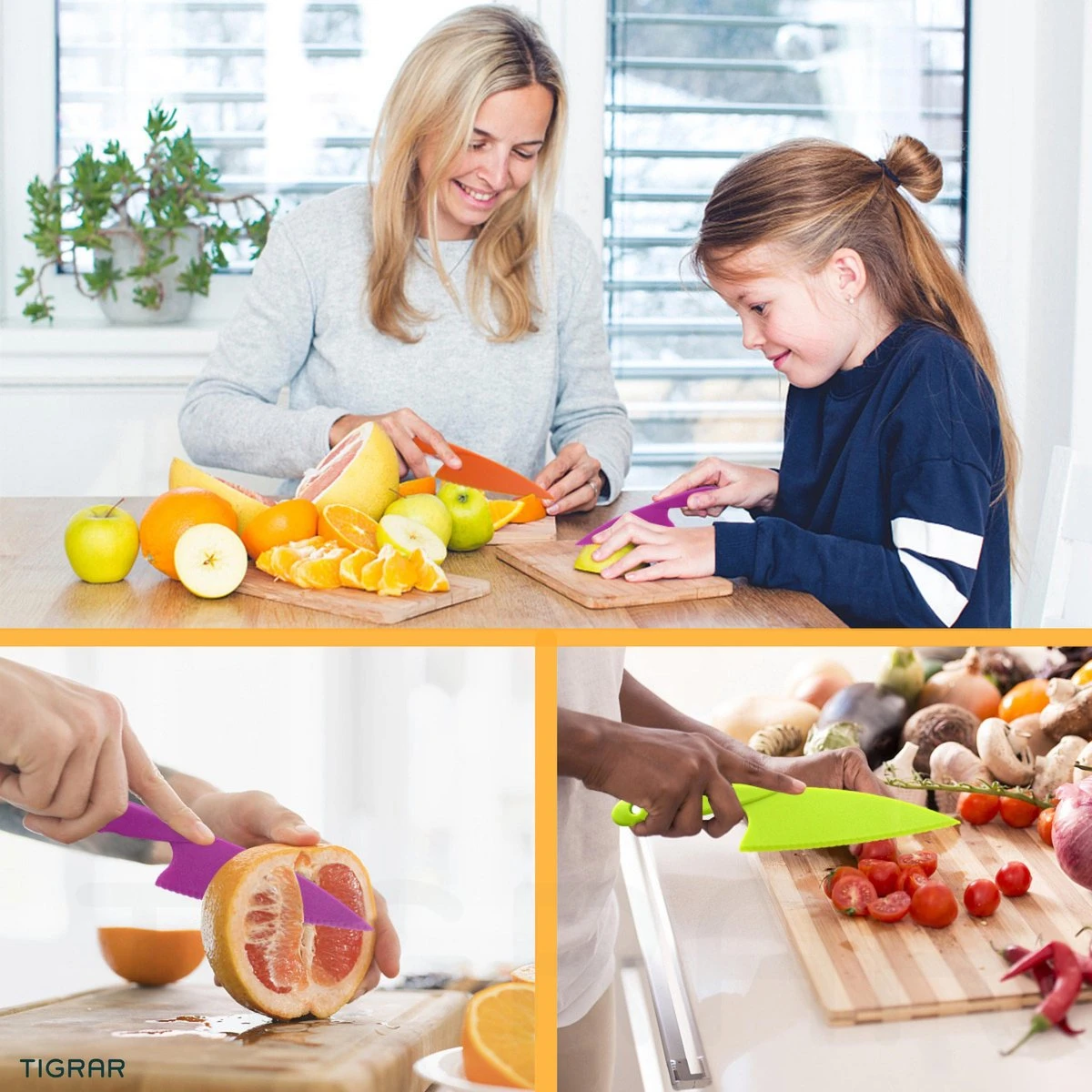 Kindermes - Kunststof Kindermessen Set Voor Kinderen - 6 Delig Messenset 5 Kindermes - Kunststof Kindermessen Set Voor Kinderen - 6 Delig Messenset - Afbeelding 3