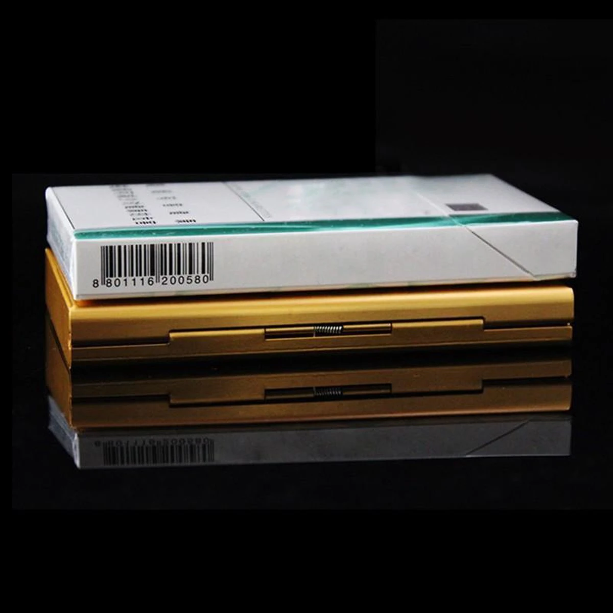 Merkloos Luxe Sigarettendoosje Aluminium – Aluminium Sigarettenhouder 7 Sigaretten - Sigaretten Opbergdoosje - Sigaretten Box – Zwart 5 Merkloos Luxe Sigarettendoosje Aluminium – Aluminium Sigarettenhouder 7 Sigaretten - Sigaretten Opbergdoosje - Sigaretten Box – Zwart - Afbeelding 3