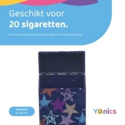 YUNICS ® Sigarettendoosje - Sterren- Sigaretten Houder - Gemaakt Van Hoogwaardig Kunststof -Skimask 1200x1200 3821