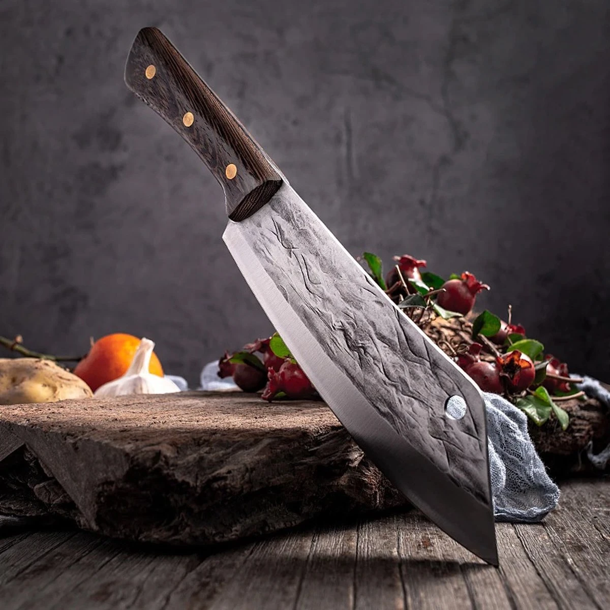 Messenset Professioneel 3-delig - Japanse Koksmessen - Prachtige Keukenmessen - Koksmes En Hakmes Messen Set- Prachtig Design 12 Messenset Professioneel 3-delig - Japanse Koksmessen - Prachtige Keukenmessen - Koksmes En Hakmes Messen Set- Prachtig Design - Afbeelding 10