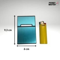 PocketMaster® Sigaretten Doosje - Blauw - Aluminium - Sigaretten Houder/Hoesje - Weerbestendig - Stevig En Luxe Opbergdoosje -Skimask 1200x1200 3902